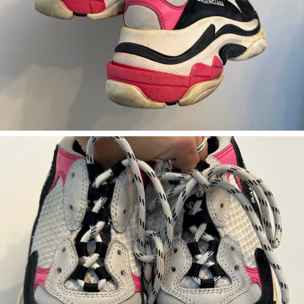 Balenciaga Women's Sneakers - Pink, Black, Cream